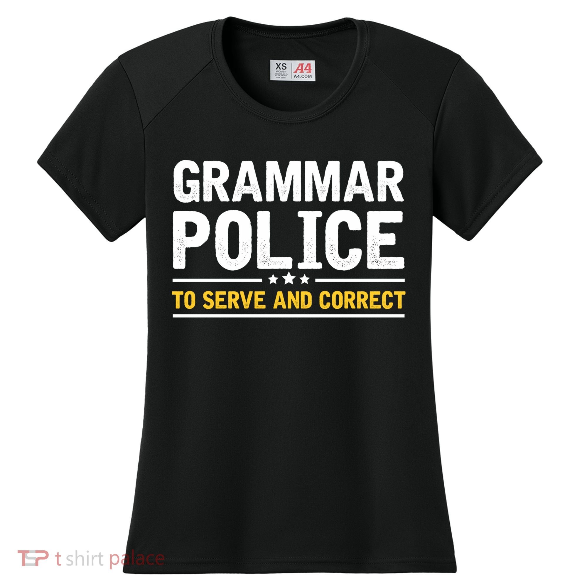 Grammar Police To Serve And Correct Funny Costume Idea Gift Women's Cooling Performance Crew T-Shirt