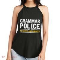 Grammar Police To Serve And Correct Funny Costume Idea Gift Women's Perfect Tri Rocker Tank thumb 2