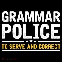 Grammar Police To Serve And Correct Funny Costume Idea Gift Kids Colorblock Raglan Jersey thumb 2