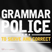 Grammar Police To Serve And Correct Funny Costume Idea Gift Toddler Fine Jersey T-Shirt thumb 2