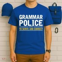 Grammar Police To Serve And Correct Funny Costume Idea Gift T-Shirt thumb 6