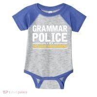Grammar Police To Serve And Correct Funny Costume Idea Gift Infant Baby Jersey Bodysuit thumb 0