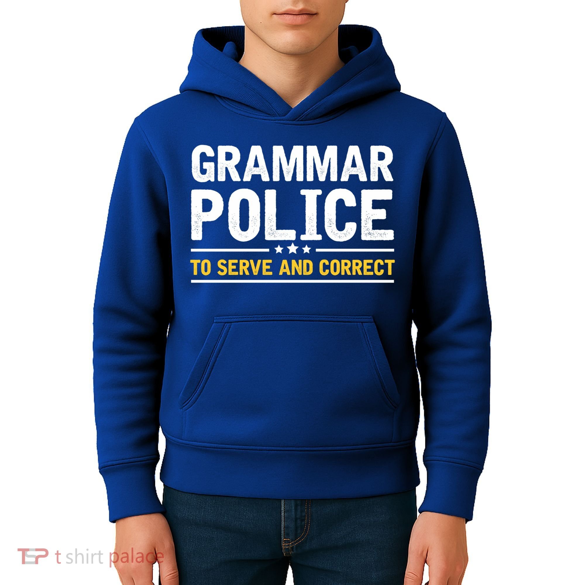 Grammar Police To Serve And Correct Funny Costume Idea Gift Kids Hoodie
