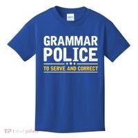 Grammar Police To Serve And Correct Funny Costume Idea Gift Kids T-Shirt thumb 0