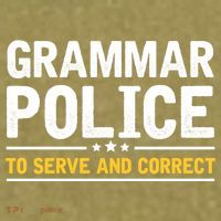 Grammar Police To Serve And Correct Funny Costume Idea Gift Garment-Dyed Women's Muscle Tee thumb 6