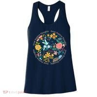 Grow Positive Thoughts Floral Flowers Emblem Women's Tank Top thumb 0