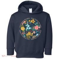 Grow Positive Thoughts Floral Flowers Emblem Toddler Hoodie thumb 0