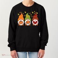 Gnomes Pumpkin Turkey Thanksgiving Day Cute Fall Autumn Women's Sweatshirt thumb 0