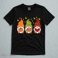 Gnomes Pumpkin Turkey Thanksgiving Day Cute Fall Autumn T-Shirt thumb 5