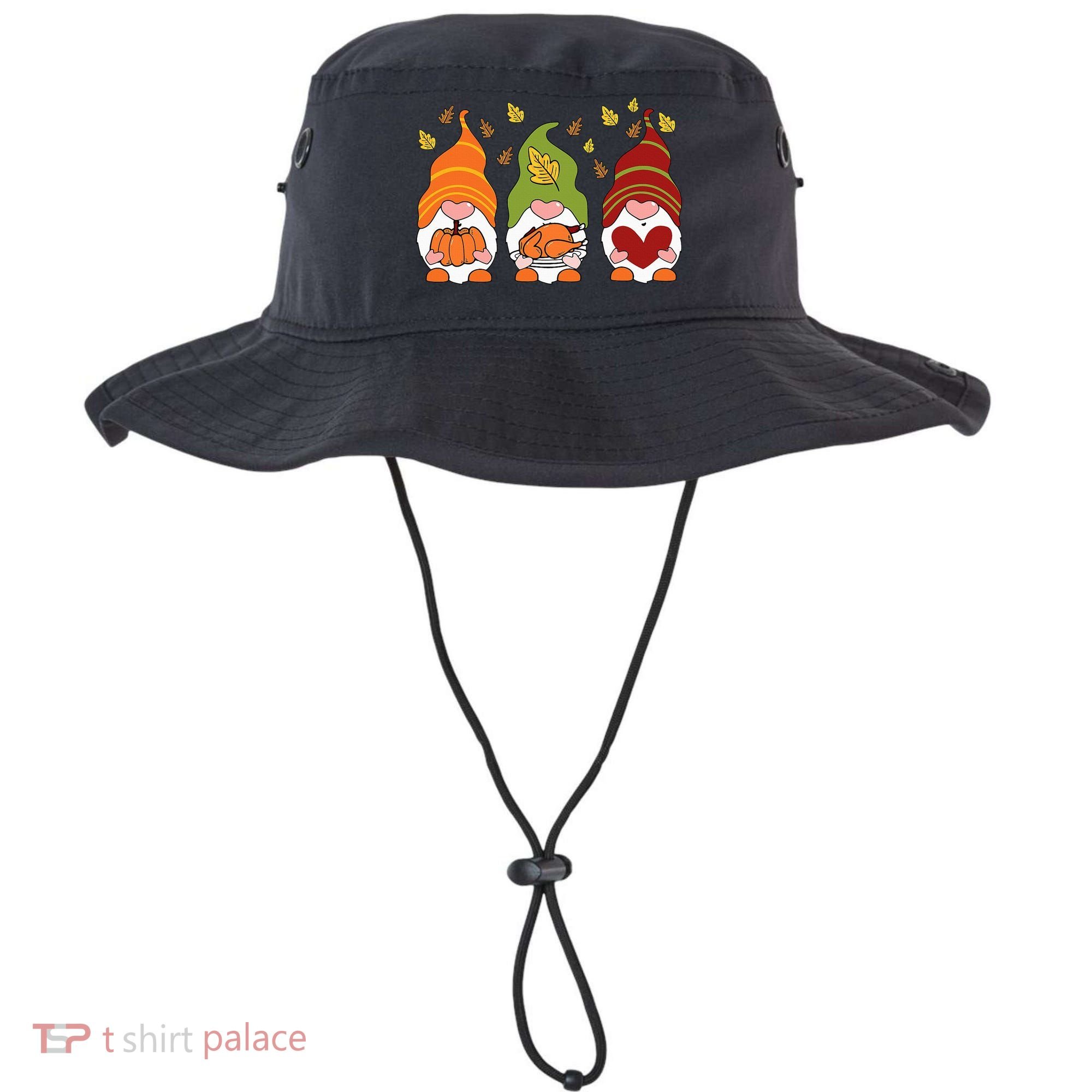 Gnomes Pumpkin Turkey Thanksgiving Day Cute Fall Autumn Bucket Hat