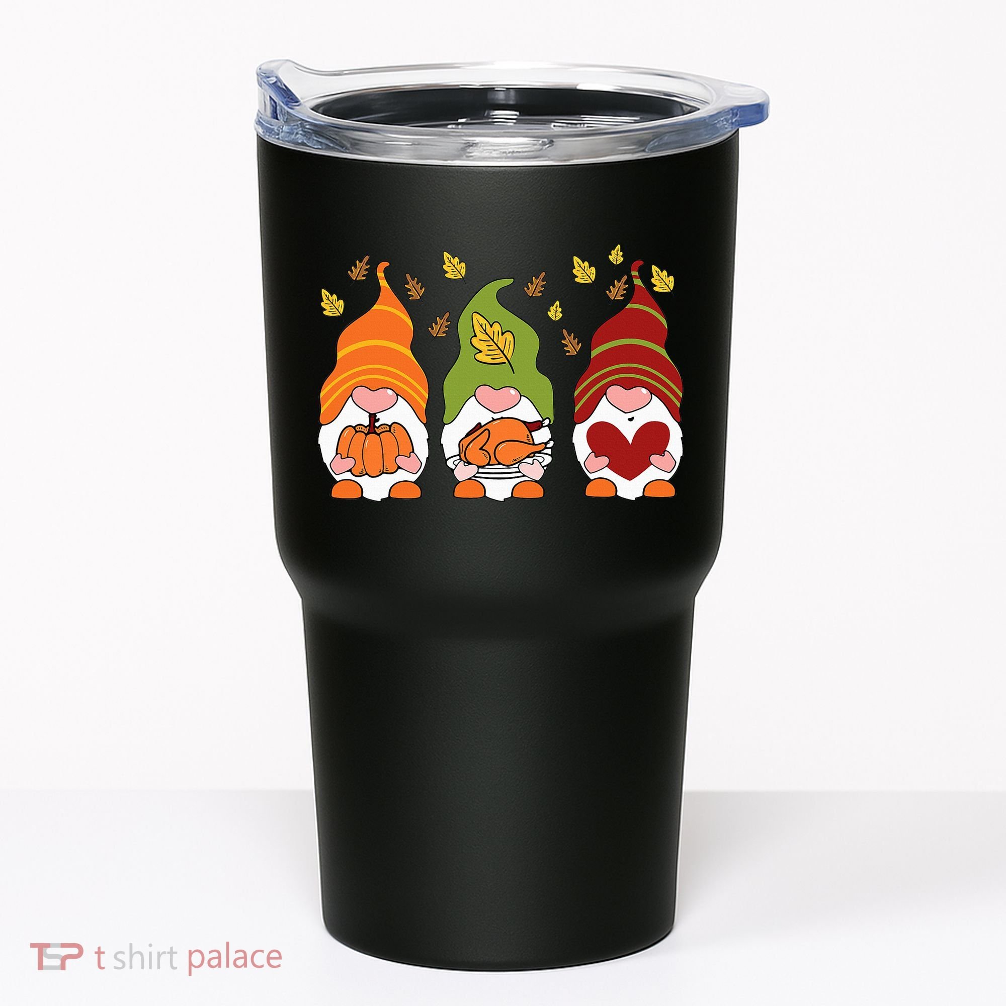 Gnomes Pumpkin Turkey Thanksgiving Day Cute Fall Autumn Tumbler
