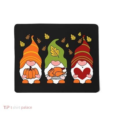 Gnomes Pumpkin Turkey Thanksgiving Day Cute Fall Autumn Mousepad