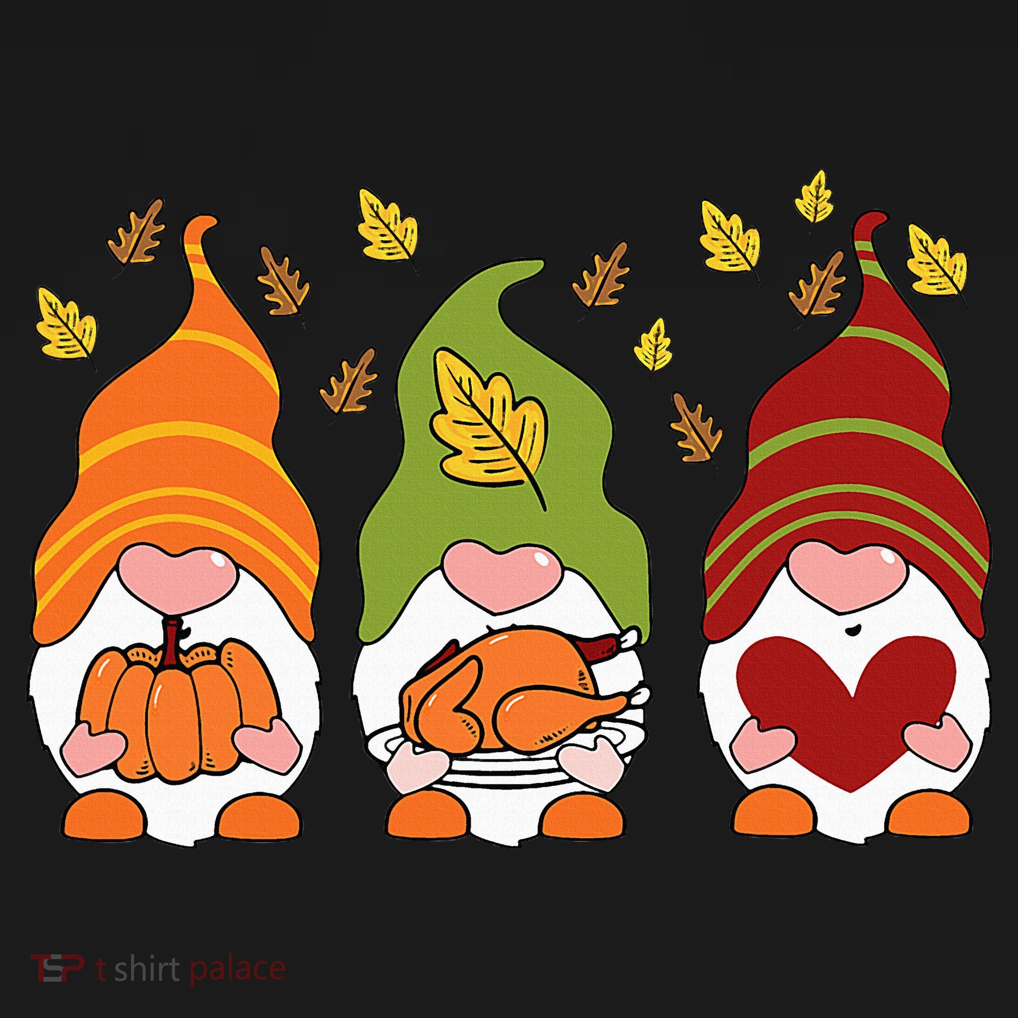 Gnomes Pumpkin Turkey Thanksgiving Day Cute Fall Autumn Baby Bodysuit