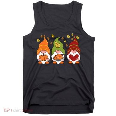 Gnomes Pumpkin Turkey Thanksgiving Day Cute Fall Autumn Tank Top