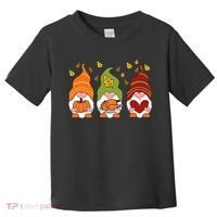 Gnomes Pumpkin Turkey Thanksgiving Day Cute Fall Autumn Toddler T-Shirt thumb 0