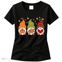 Gnomes Pumpkin Turkey Thanksgiving Day Cute Fall Autumn Women's T-Shirt thumb 0