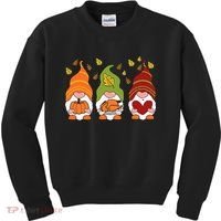 Gnomes Pumpkin Turkey Thanksgiving Day Cute Fall Autumn Kids Sweatshirt thumb 0