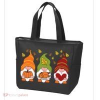 Gnomes Pumpkin Turkey Thanksgiving Day Cute Fall Autumn Tote Bag thumb 3