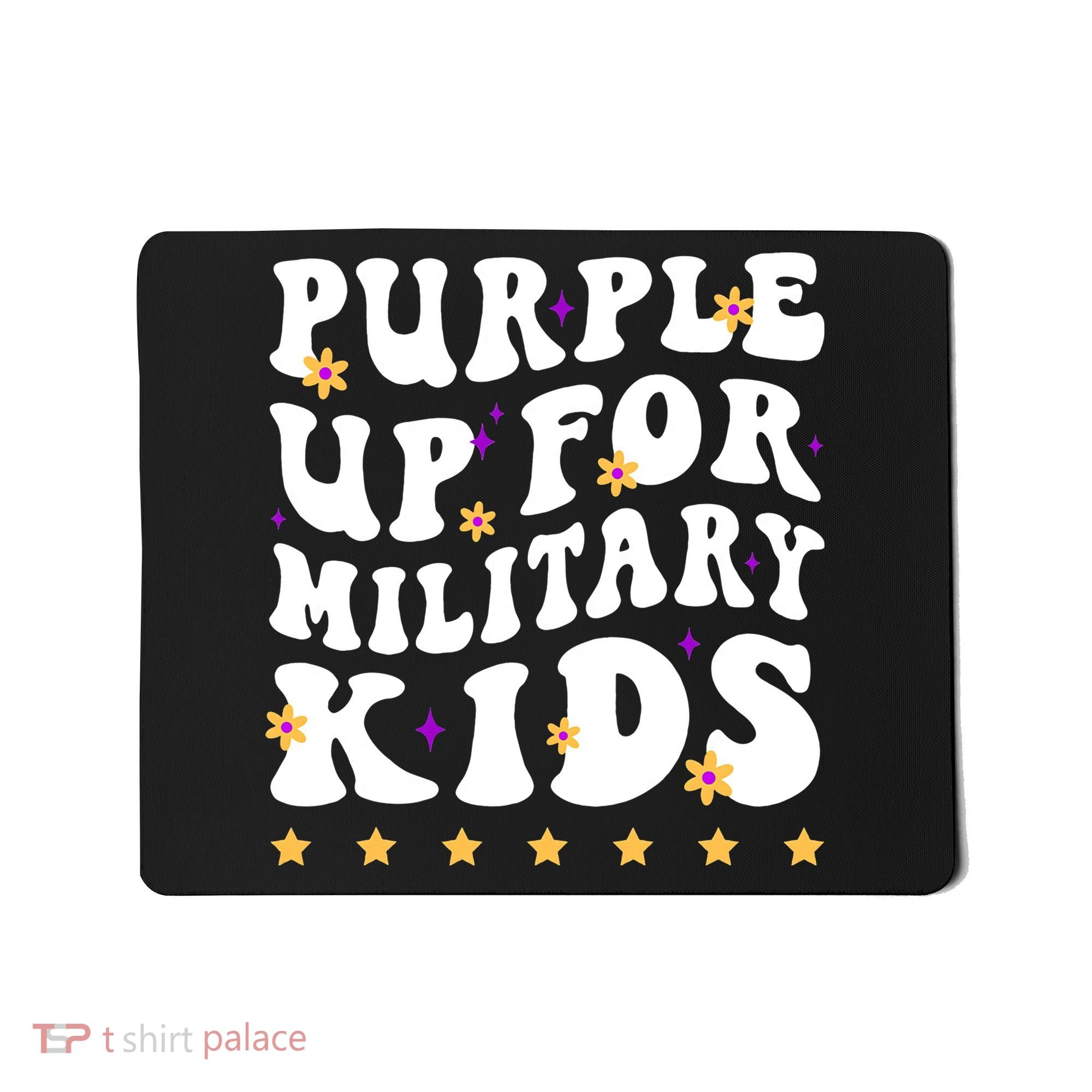 Groovy Purple Up For Military Military Child Month Mousepad