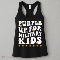 Groovy Purple Up For Military Military Child Month Women's Tank Top thumb 3