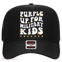 Groovy Purple Up For Military Military Child Month Hat thumb 0
