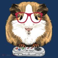 Guinea Pig Video Game Wildlife Animal Guinea Pig Gamers Mousepad thumb 1