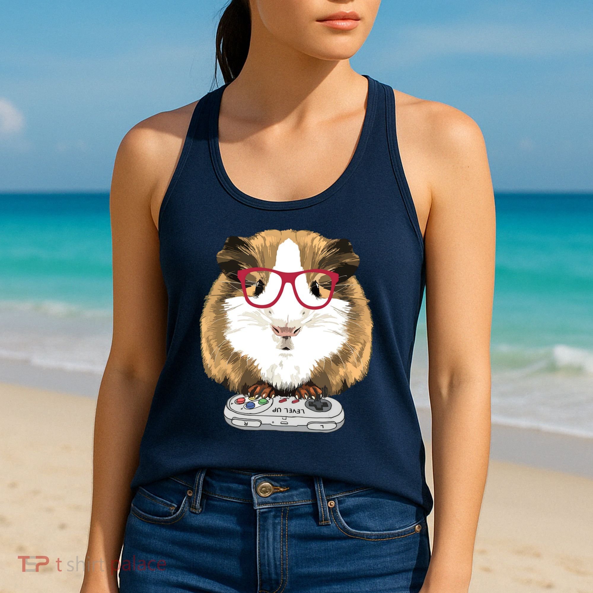 Guinea Pig Video Game Wildlife Animal Guinea Pig Gamers Women's Tank Top