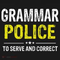Grammar Police Wo And Funny Costume Idea Ornament thumb 1