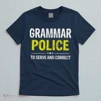 Grammar Police Wo And Funny Costume Idea T-Shirt thumb 5