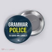 Grammar Police Wo And Funny Costume Idea Button thumb 0