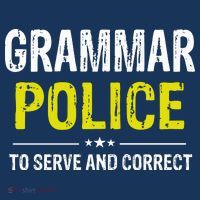 Grammar Police Wo And Funny Costume Idea Women's Hoodie thumb 2