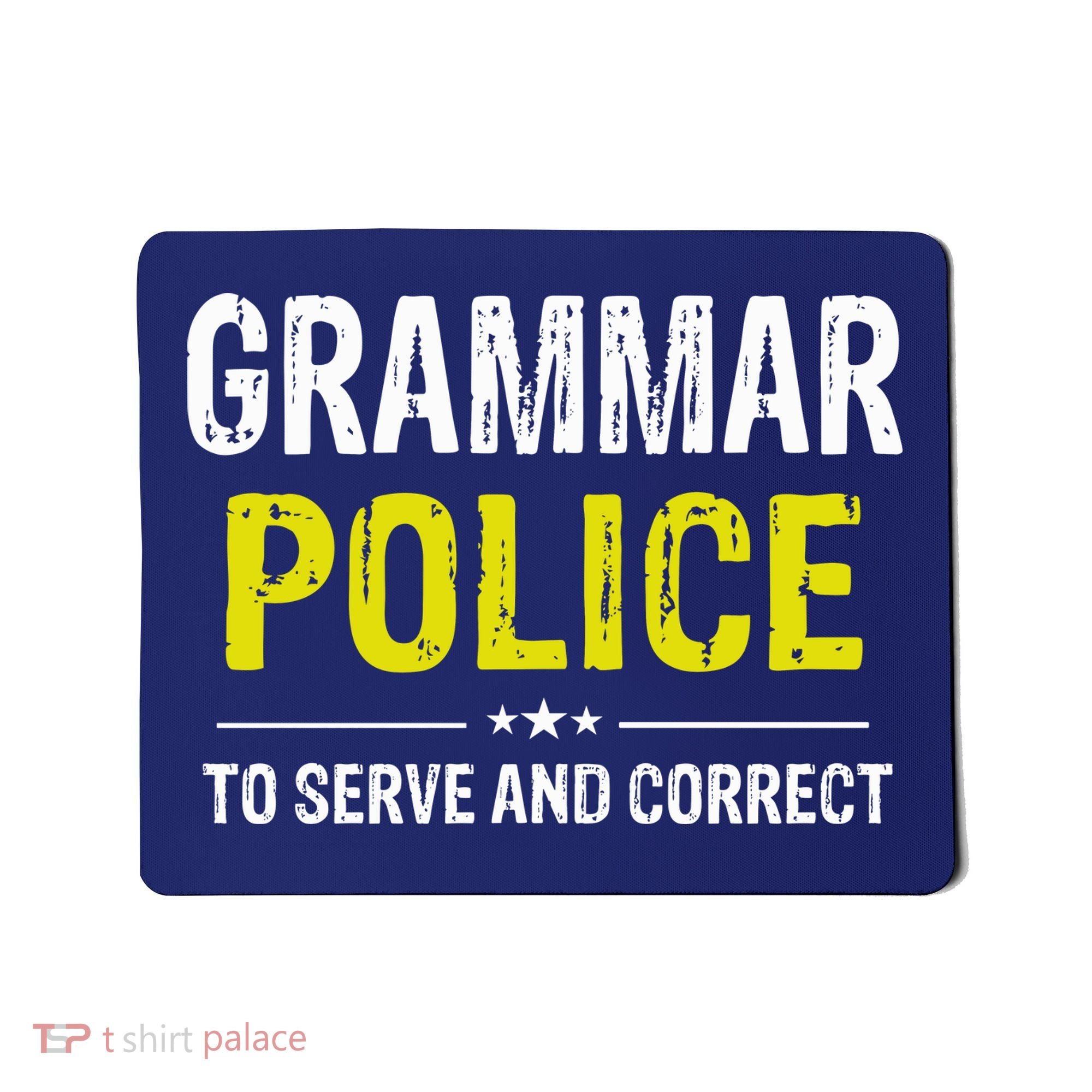 Grammar Police Wo And Funny Costume Idea Mousepad