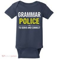 Grammar Police Wo And Funny Costume Idea Baby Bodysuit thumb 0
