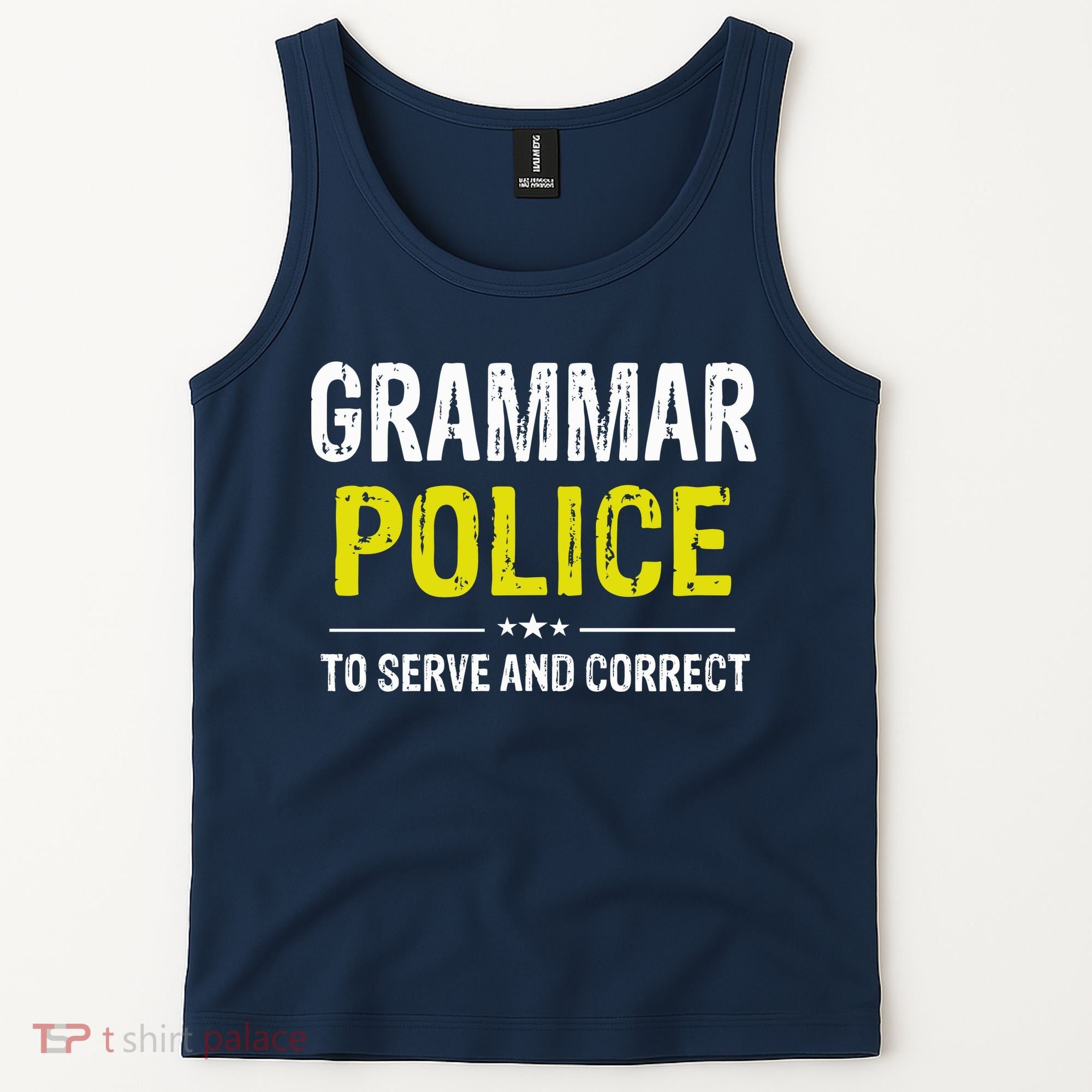 Grammar Police Wo And Funny Costume Idea Tank Top