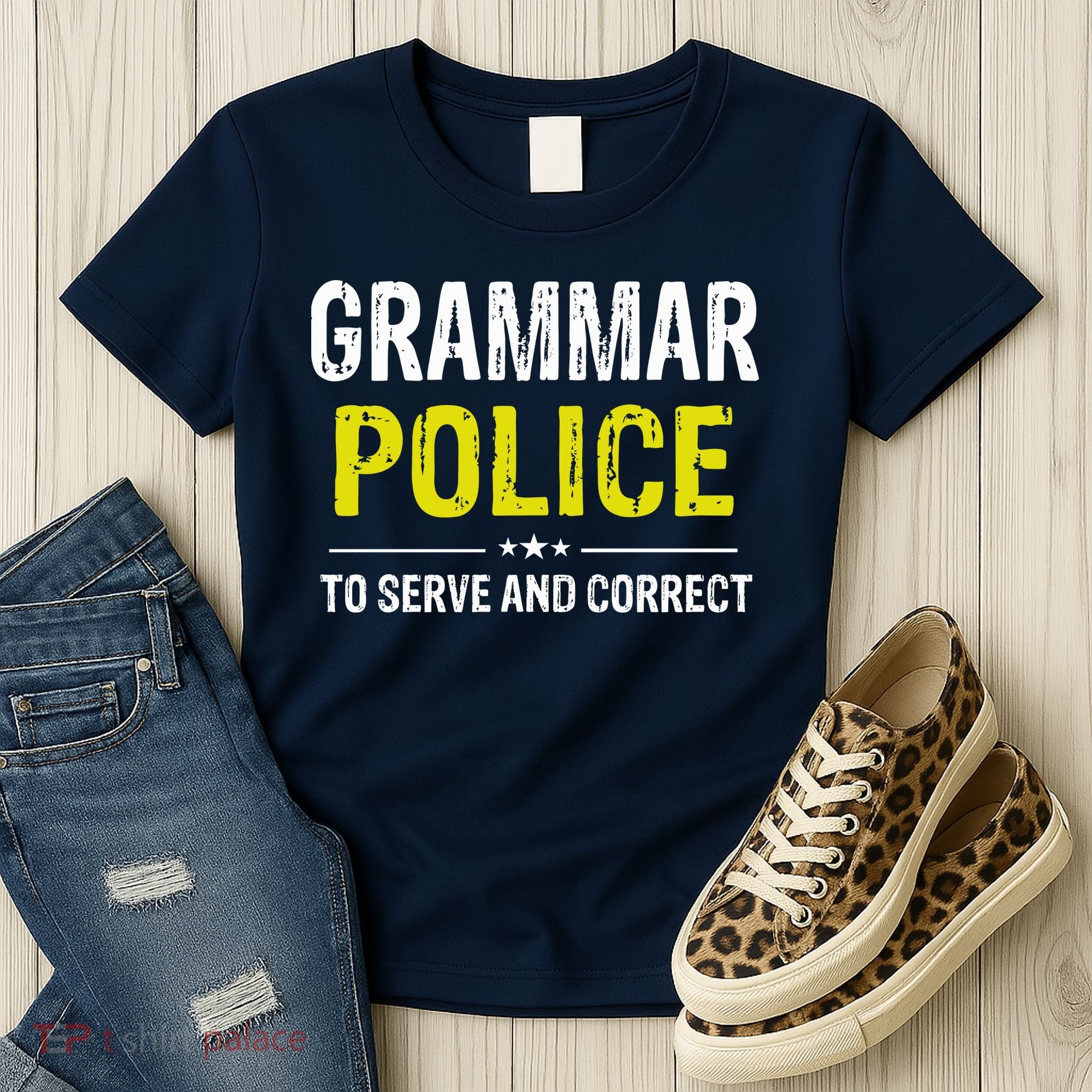 Grammar Police Wo And Funny Costume Idea Women's T-Shirt