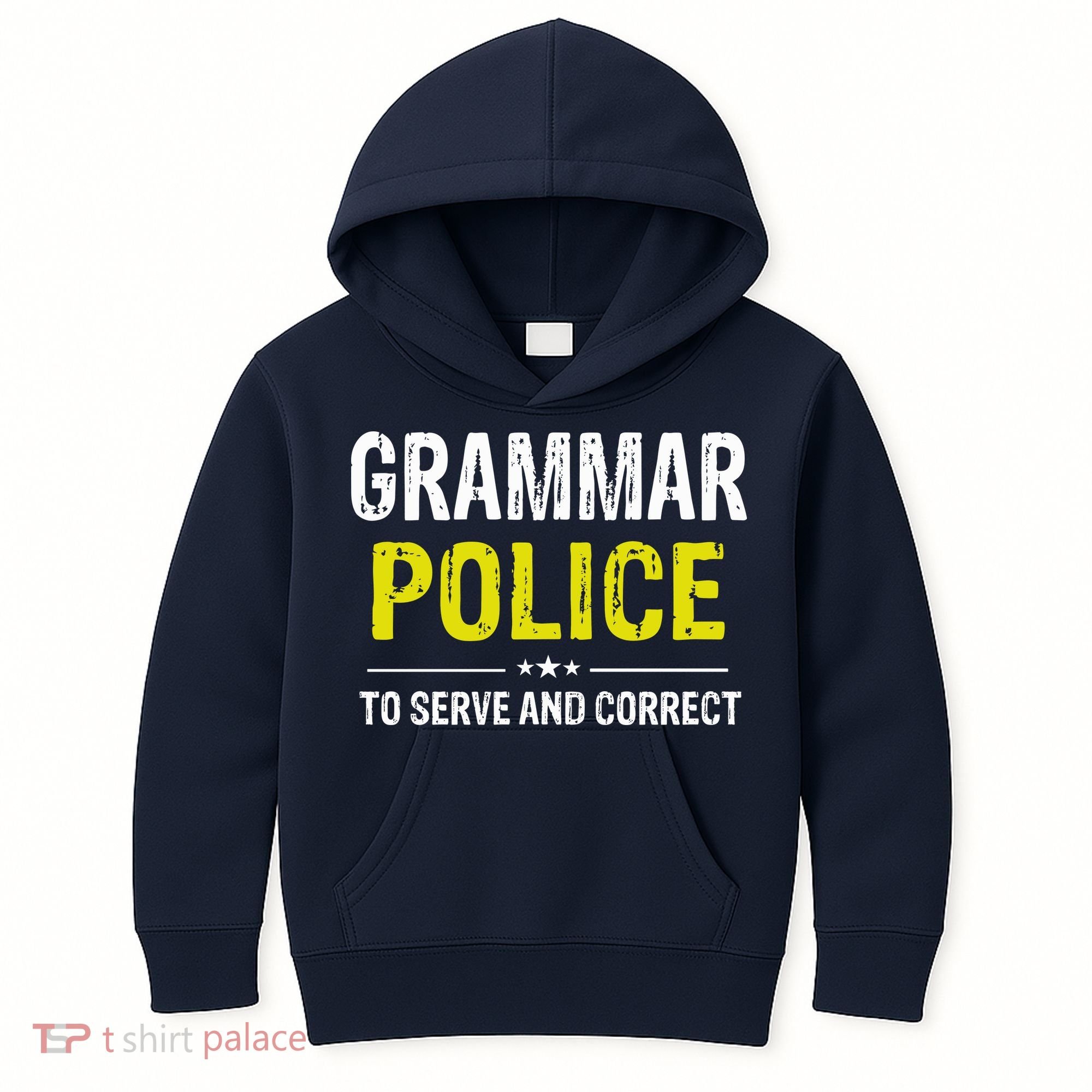 Grammar Police Wo And Funny Costume Idea Kids Hoodie