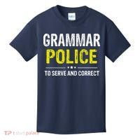 Grammar Police Wo And Funny Costume Idea Kids T-Shirt thumb 0
