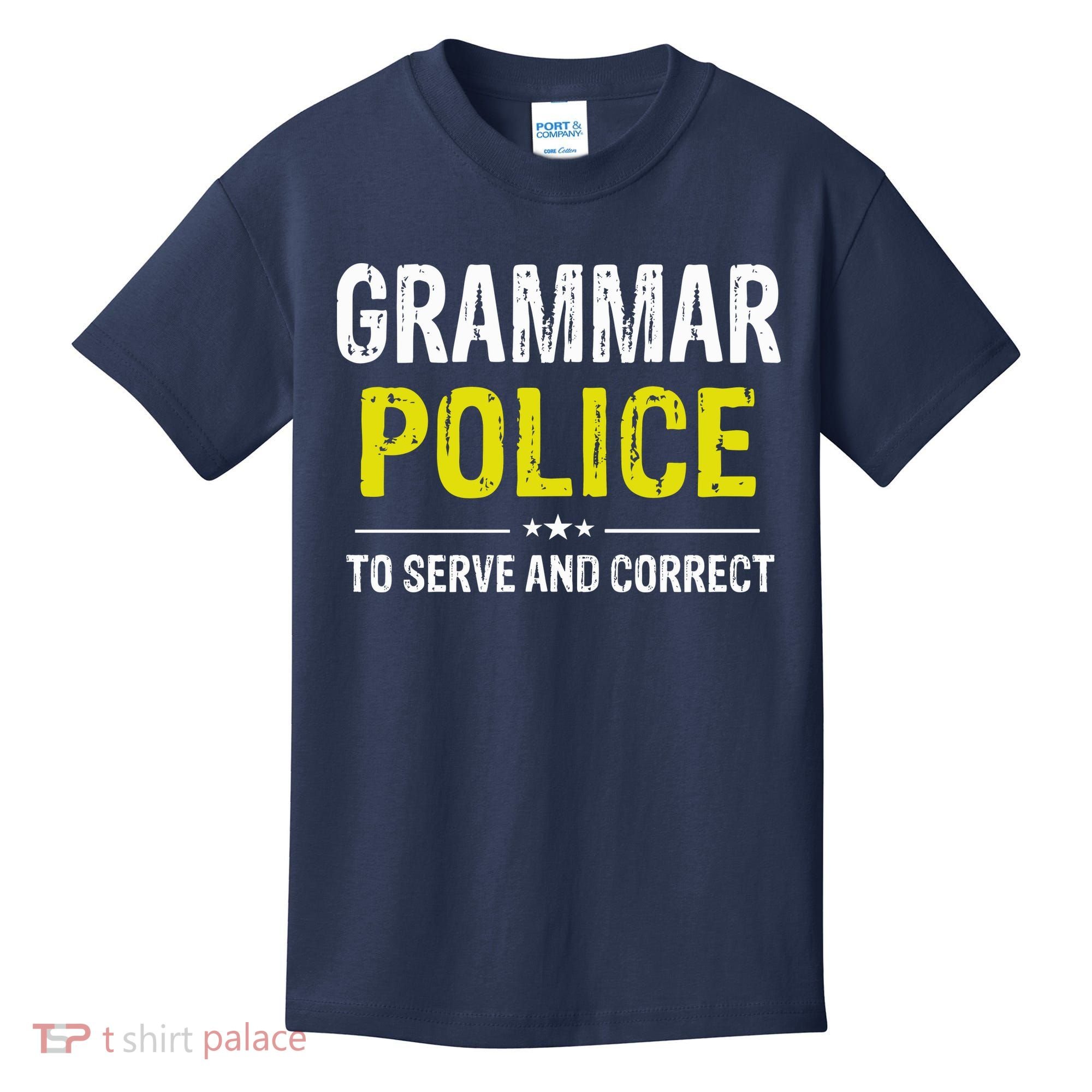 Grammar Police Wo And Funny Costume Idea Kids T-Shirt