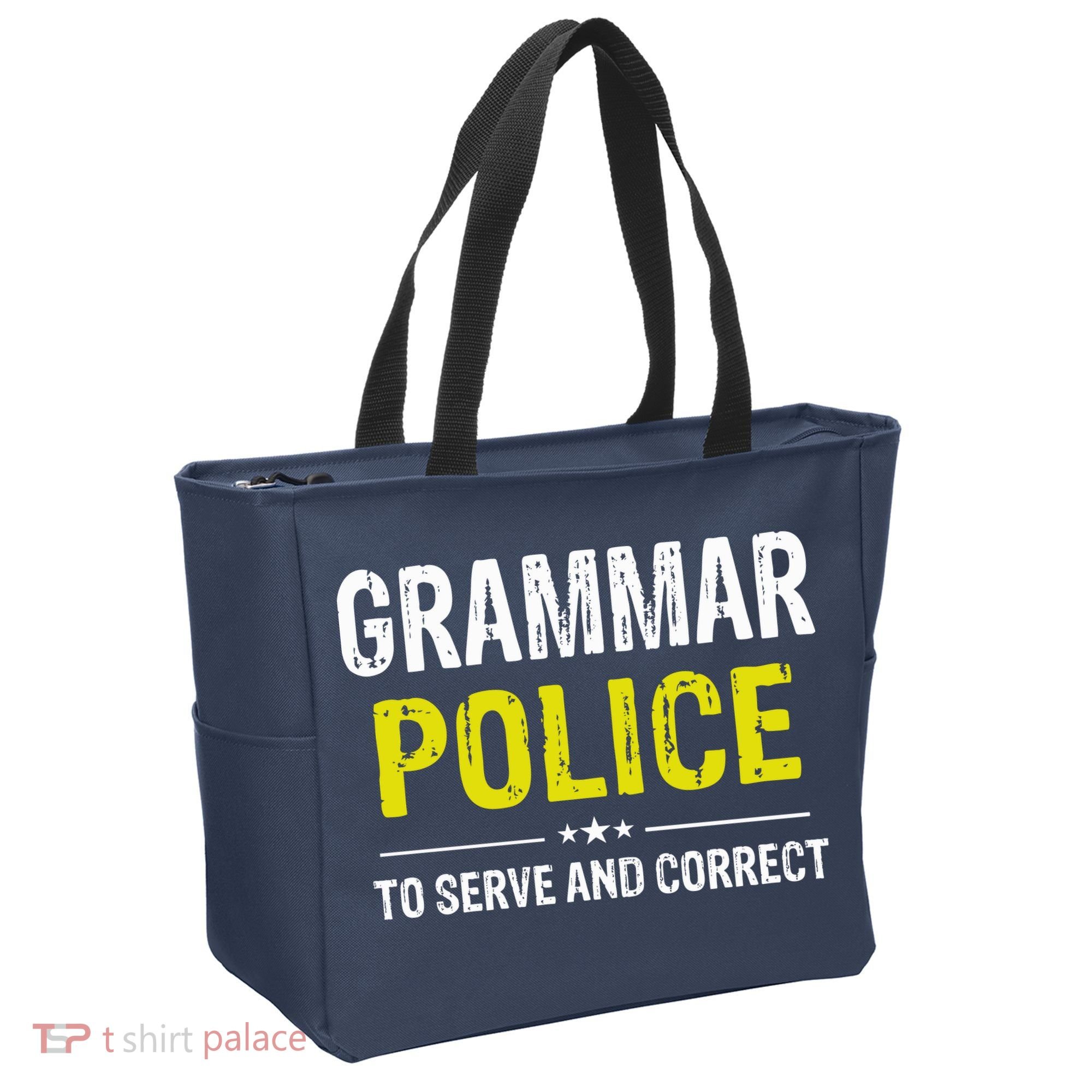Grammar Police Wo And Funny Costume Idea Tote Bag