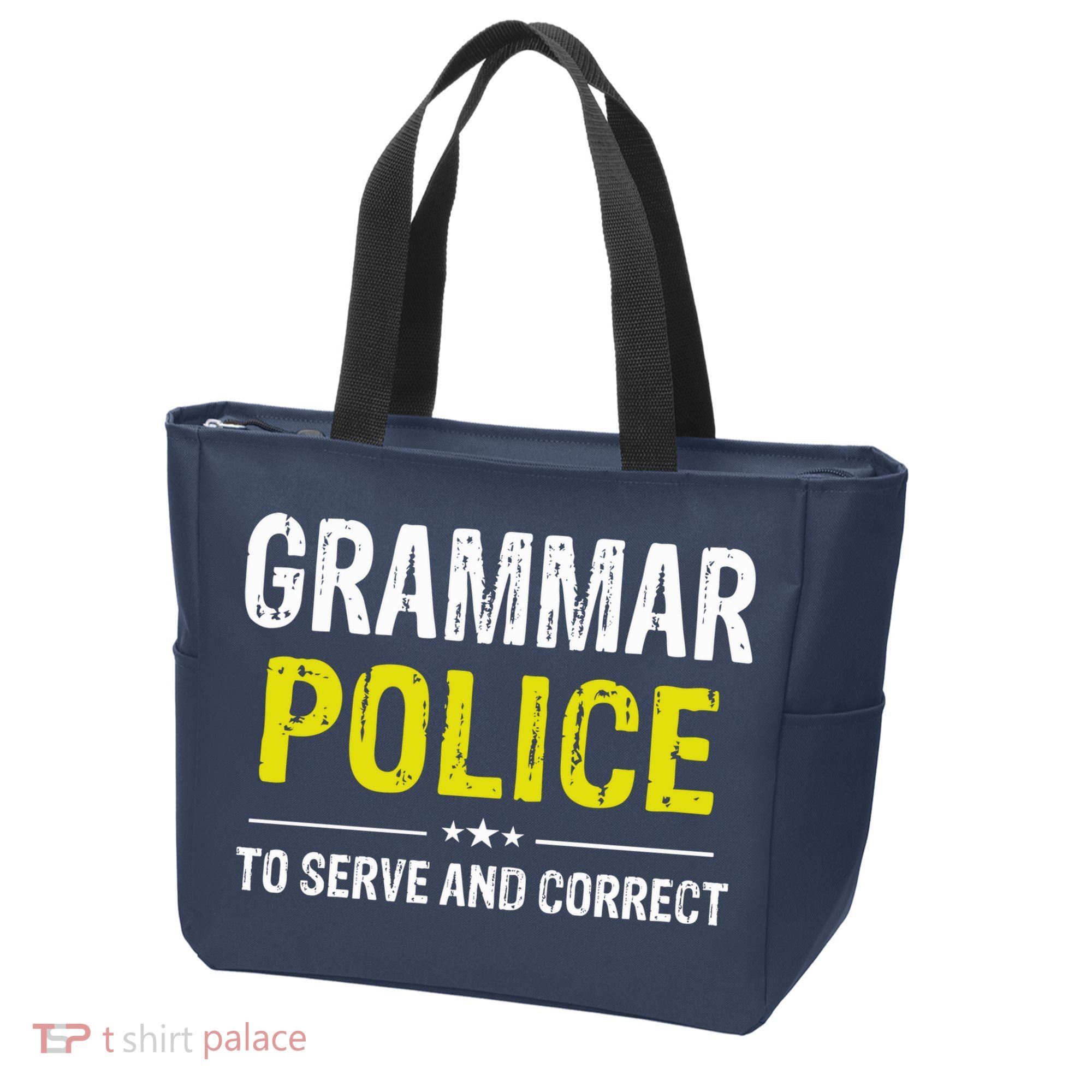 Grammar Police Wo And Funny Costume Idea Tote Bag
