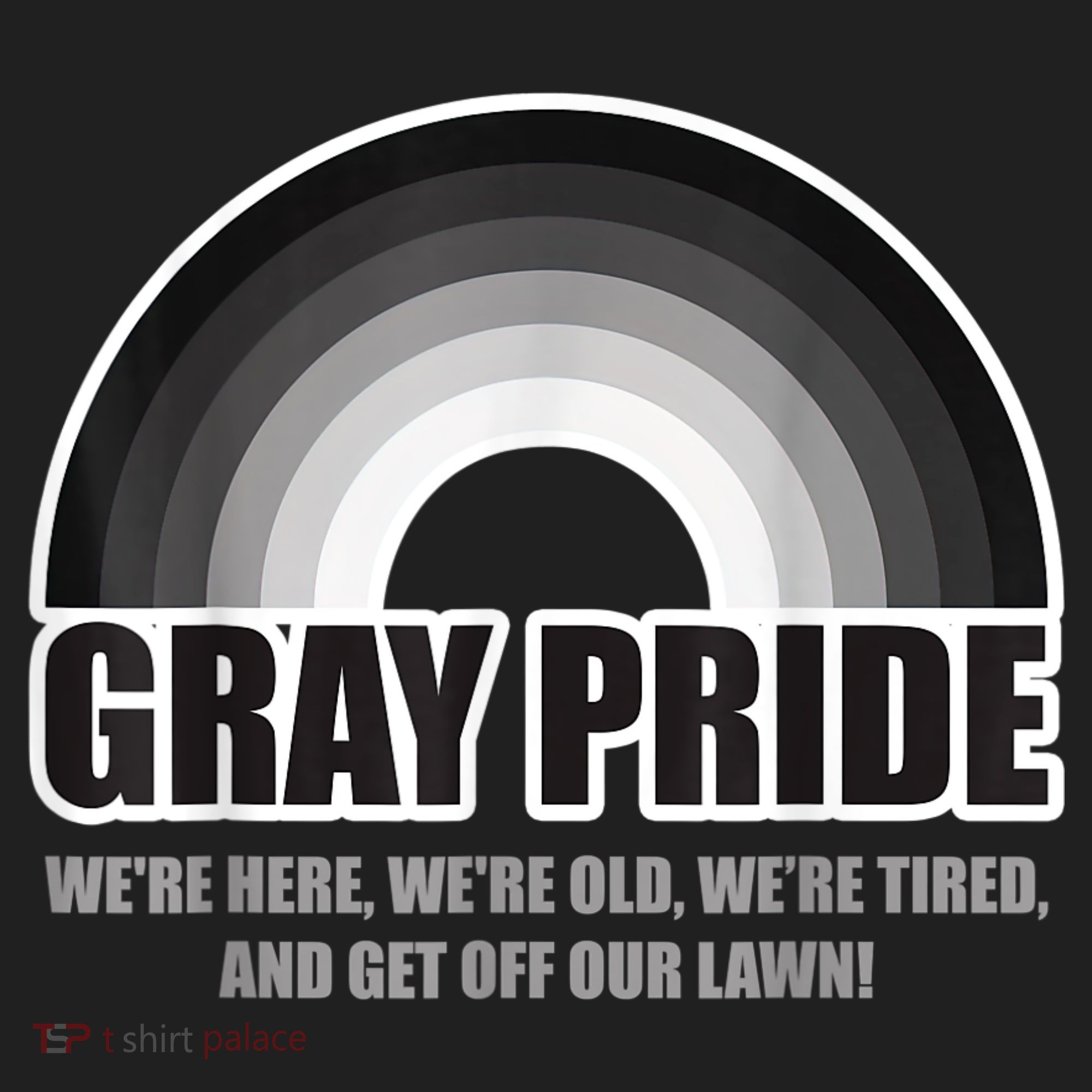 Gray Pride We're Here We're Old And Get Off Our Lawn Beanie