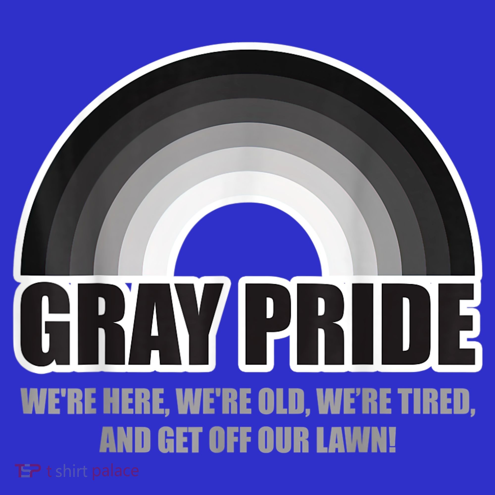 Gray Pride We're Here We're Old And Get Off Our Lawn Women's Tank Top