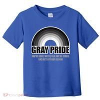 Gray Pride We're Here We're Old And Get Off Our Lawn Toddler T-Shirt thumb 0
