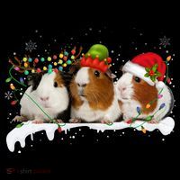 Guinea Pigs With Christmas Lights And Santa Hat Cute Xmas Coffee Mug thumb 5