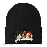 Guinea Pigs With Christmas Lights And Santa Hat Cute Xmas Beanie thumb 0