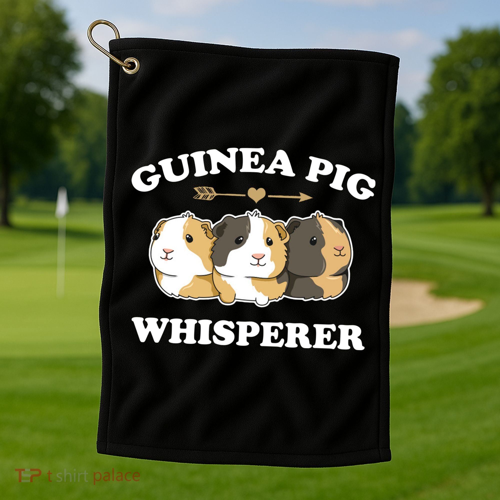 Guinea Pig Whisperer Golf Towel