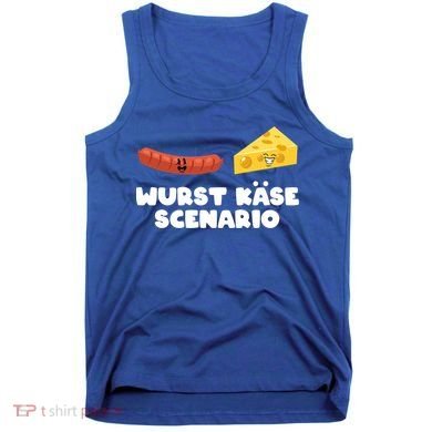 Ger Pun Wurst KäSe Scenario Sausage Cheese Funny Dad Joke Gift Tank Top