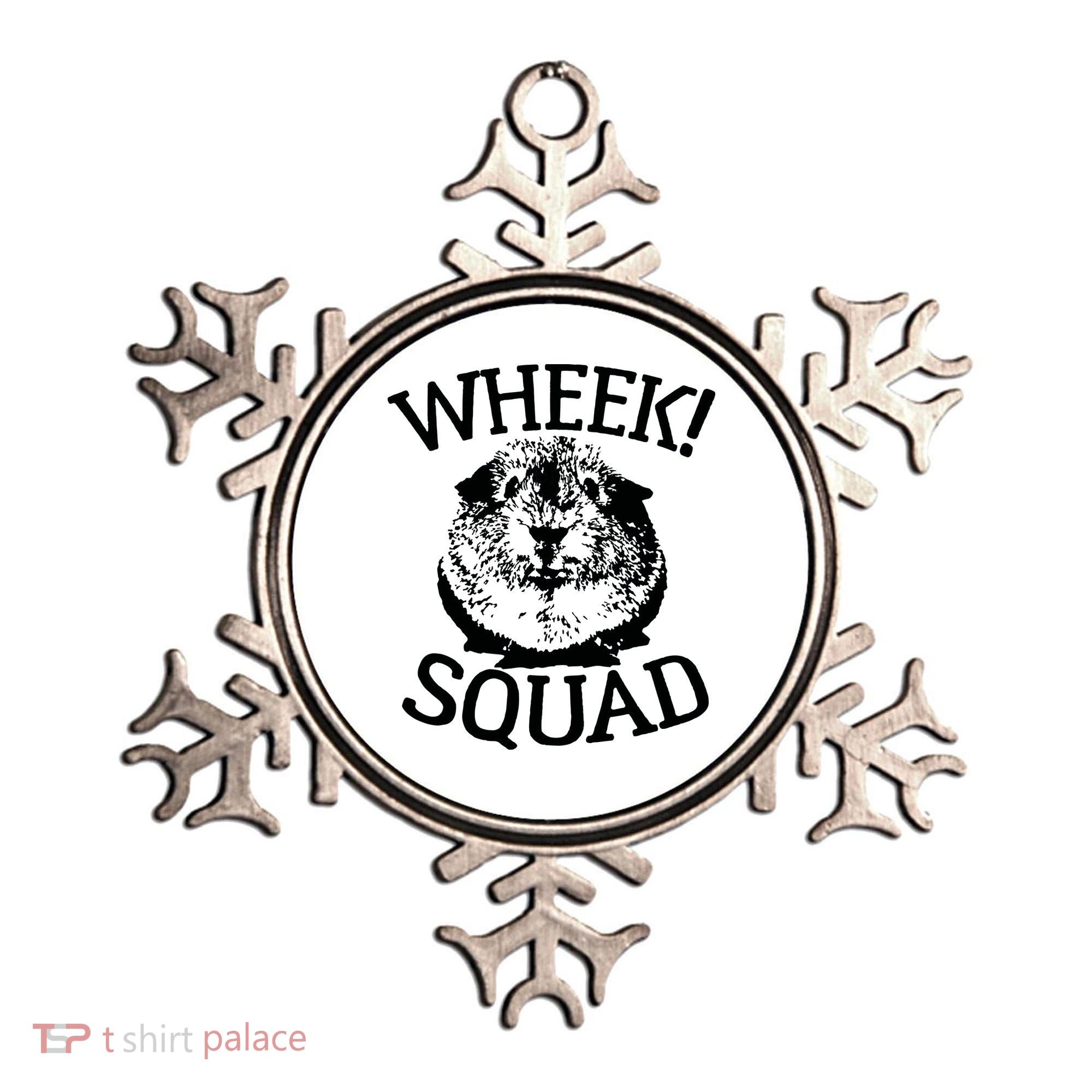 Guinea Pigs Wheek Squad Cute Funny Guinea Pig Shirts Ornament
