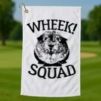 Guinea Pigs Wheek Squad Cute Funny Guinea Pig Shirts Golf Towel thumb 1