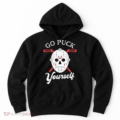 Go Puck Yourself Funny Hockey Hoodie